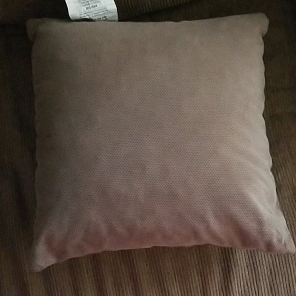 Threshold half leather/suede toss pillow - Picture 2 of 5